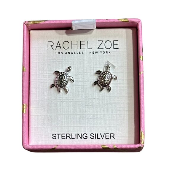 NEW 925 Sterling Silver Cute and Fun Turtle Stud Earrings - Picture 1 of 3